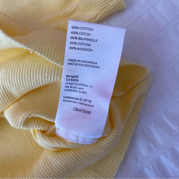 urban outfitters bdg yellow crop top - Picture 5 of 6